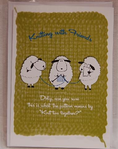 Knitting With Friends Greeting Card - Knit 2 Together