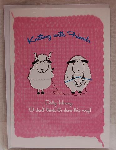 Knitting With Friends Greeting Card - Knit New Baby