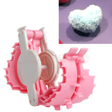 Knitting with Friends Fun and Fast Heart Pompom Maker - 2 inch