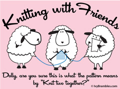 Knitting With Friends Graphic Hoodie - Knit 2 Together Design