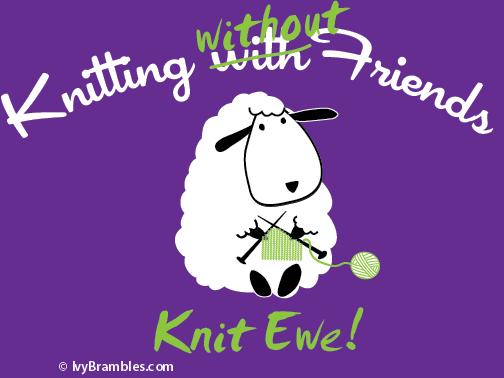 Knitting With Friends Graphic Hoodie - Knit Ewe Design