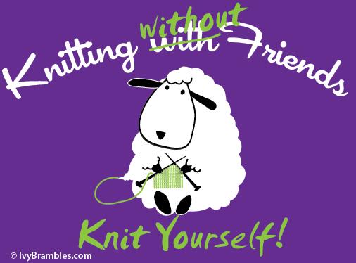 Knitting With Friends Graphic Hoodie - Knit Yourself Design