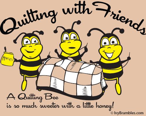 Quilting With Friends Graphic Hoodie - Quilting Bee Design