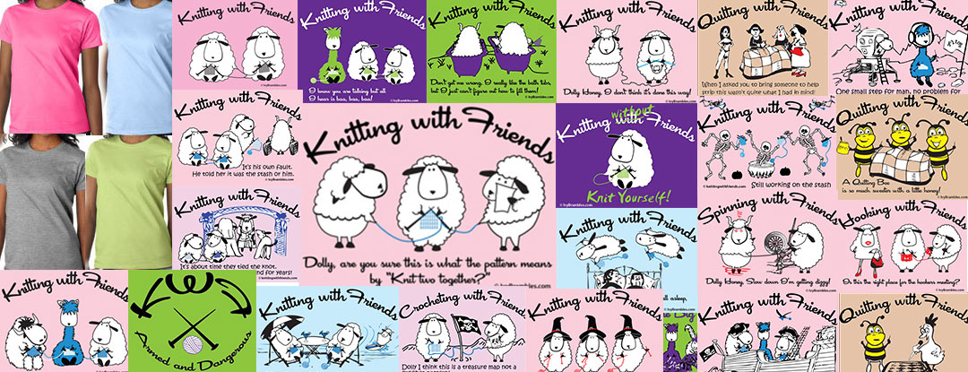 Knitting With Friends - T Shirts