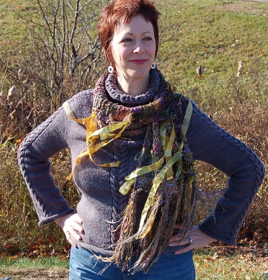 Prism Drop Stitch Scarf Free Pattern by Ivy Brambles