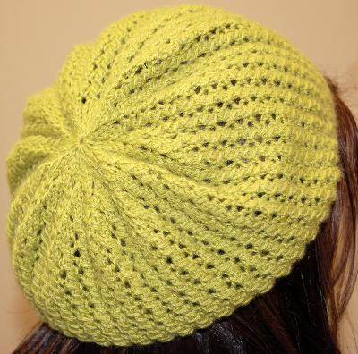 Ivy Brambles Green Tea Beret and Mitts Pattern by Emily Elizabeth