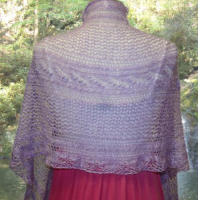 Ivy Brambles Lily of the Valley Silk Shawl Pattern