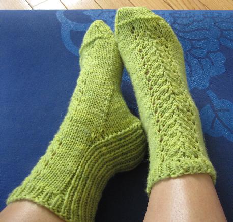 Ivy Brambles Spring Savasana Sock Pattern by Gina House