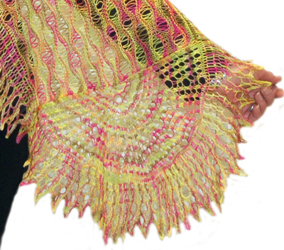 Ivy Brambles Sunrise at the Beach Shawl Pattern