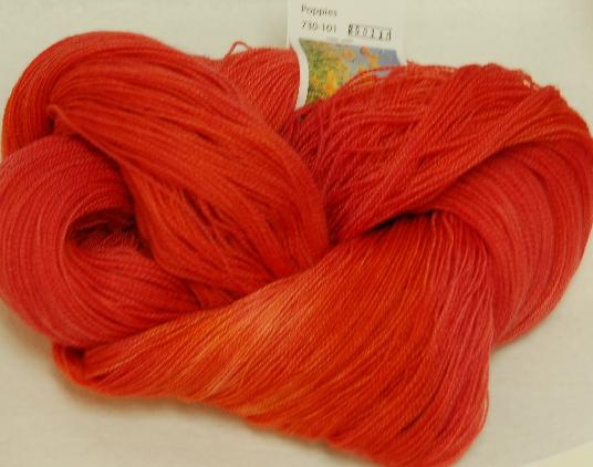 Ivy Brambles Romantica Merino Lace Yarn - 101 Poppies