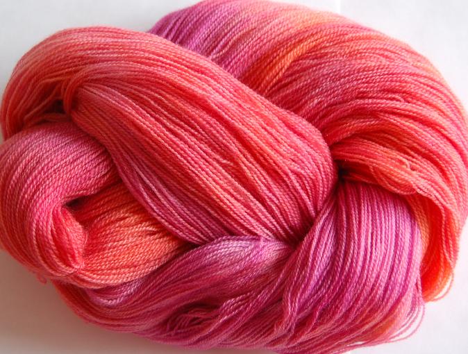 Ivy Brambles Romantica Merino Lace Yarn - 121 Zinnia