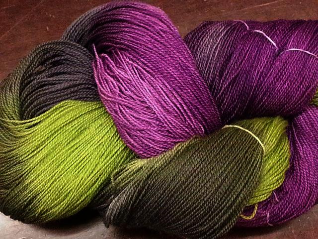 Ivy Brambles Romantica Merino Lace Yarn - 206 Eggplant