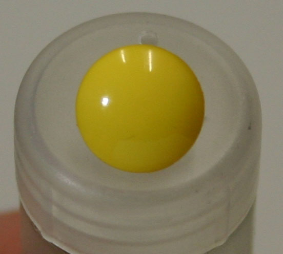 #221739 3/8 inch Yellow Button