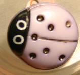 #280574 3/4 inch Ladybug Button