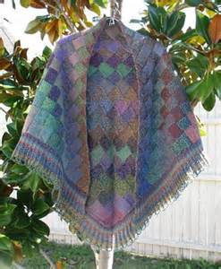 Jojoland Entrelac Shawl - Autumn Pattern #8-m09-01