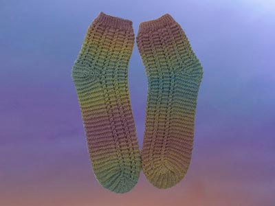 Jojoland Colorful Waves Socks Pattern #p-sock-y07-01