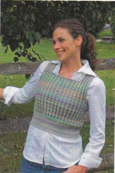 Cropped Cabled Vest Pattern
