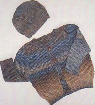 Jojoland Little Boy Blue Sweater and Hat Set Pattern