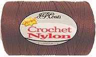 JP Coats Crochet Nylon #18 Dark Brown