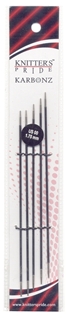 Knitters Pride Karbonz Double Pointed US 000 (1.50 mm) 6 inch (15 cm) Needles Knitters Pride Karbonz Double Pointed US 000 (1.50 mm) 6 inch (15 cm) Needles