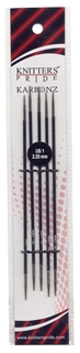 Knitters Pride Karbonz Double Pointed US 1 (2.25 mm) 6 inch (15 cm) Needles Knitters Pride Karbonz Double Pointed US 1 (2.25 mm) 6 inch (15 cm) Needles