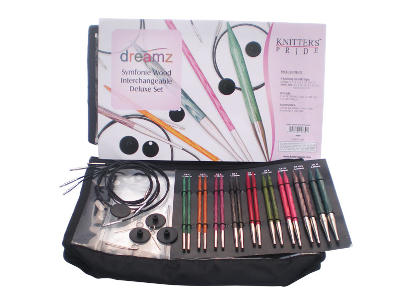 Knitters Pride Dreamz Symfonie Wood Interchangeable Deluxe Set Knitting Needles Knitters Pride Dreamz Symfonie Wood Interchangeable Deluxe Set Knitting Needles
