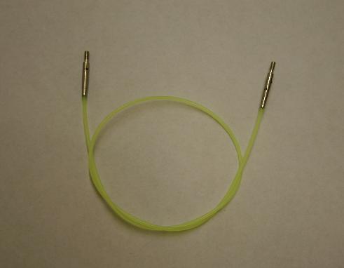 Knitters Pride Interchangeable Needle Cord 24 inch - Colored Cord - Neon Green
