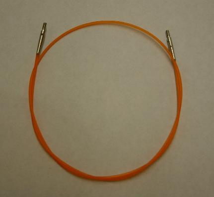 Knitters Pride Interchangeable Needle Cord 32 inch - Colored Cord - Orange