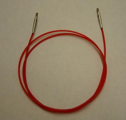 Knitters Pride Interchangeable Needle Cord 40 inch - Colored Cord - Red