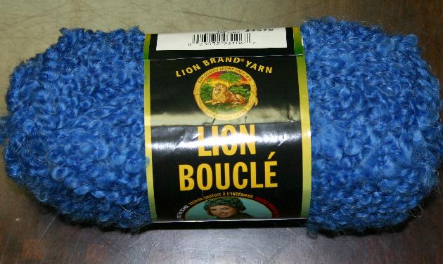 Lion Brand Lion Boucle Yarn 106 Blueberry