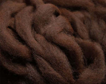 Alpaca Brown Roving - 4 oz