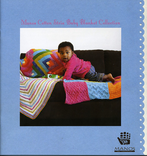 Manos del Uruguay Pattern Book Cotton Stria Baby Blanket Collection