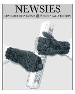 Needle Beetle Newsies Mitten Pattern