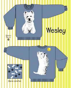 Needle Beetle Sweater Pattern Wesley The West Highland Terrier