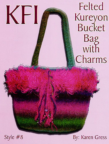 Felted Kureyon Bucket Bag - 08