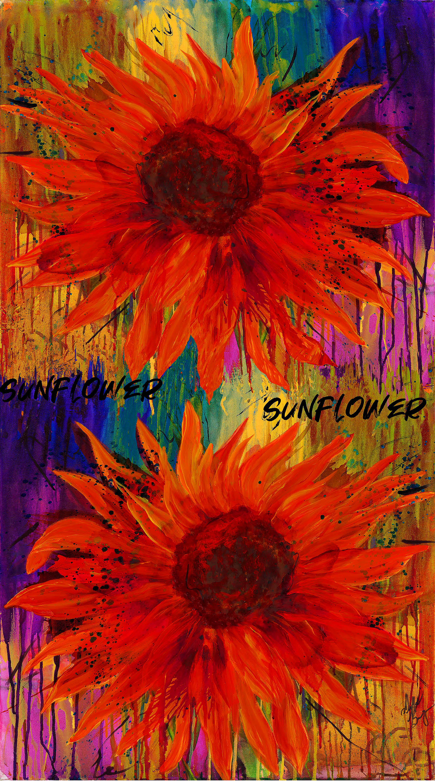 Frond Design Studio Wildflower Panel - 40077-38 - Sunflower - 24x42 Panel