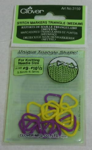 Clover #3150 Stitch Markers Triangular (M) Clover #3150 Stitch Markers Triangular (M)