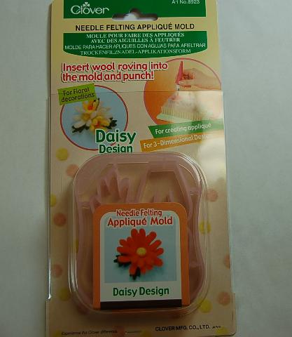 Large Daisy Design Mold Clover  Felting Needle Mat lot of 2