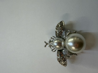 Rhinestone Brooch - Bee - 019