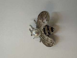 Rhinestone Brooch - Bee - 020