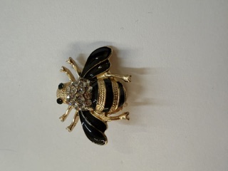 Rhinestone Brooch - Bee - 023