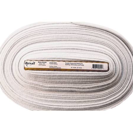 Bosal Double Sided Fusible Batting - White - 45 in wide