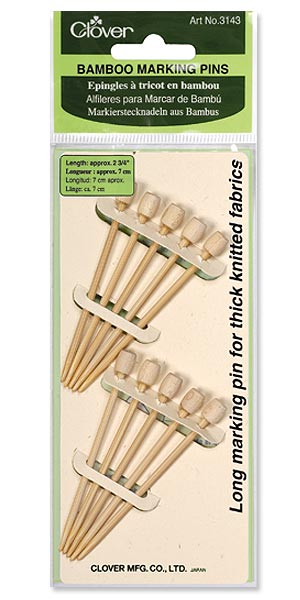 Clover #3143 Bamboo Marking Pins Clover #3143 Bamboo Marking Pins