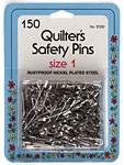 Collins #131 Quilters Safety Pins Size #1 150 Count