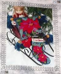 Carolyn Barrani Needlework Kit - Poinsetter Christmas Stocking