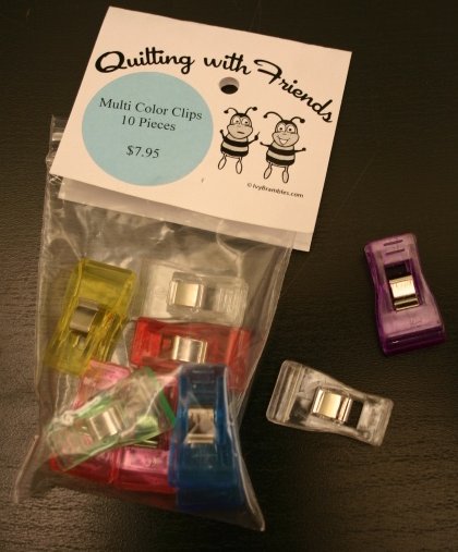 Quilting with Friends Multi-Color Clips (10 per packet)