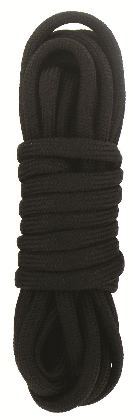 Round Black Shoe/Boot Laces with Plastic Ends - 53 inches long