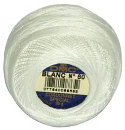 DMC Cordonnet Special Crochet Thread - Blanc - Size 50 - 284 yards