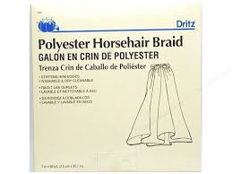 Dritz Polyester Horsehair Braid - 1 inch wide - By the Yard - White