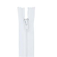 18 inch (45 cm) - Medium Weight Separating Zipper - White